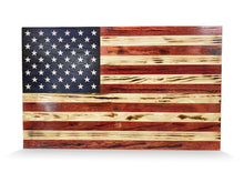 Load image into Gallery viewer, Handmade American Flag Wall Art, Rustic Home Decor, Patriotic Art
